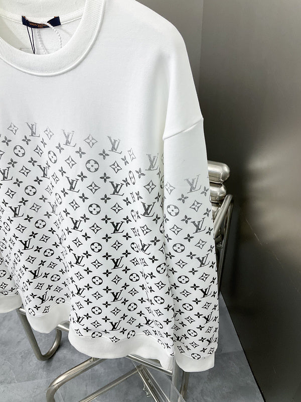 Full styled look of Louis Vuitton luxury clothing with everyday silhouette