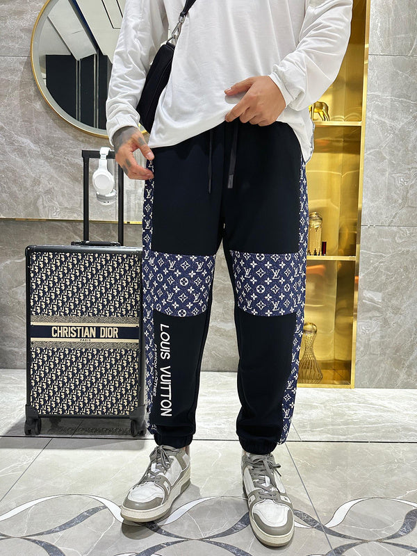 Side profile of Louis Vuitton luxury clothing with contemporary cut