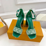 Louis Vuitton shoes Style 386 - front view, bold signature style (alternate angle)