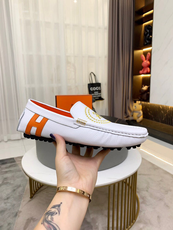 Hermes shoes Style 045 - close-up of iconic logo design