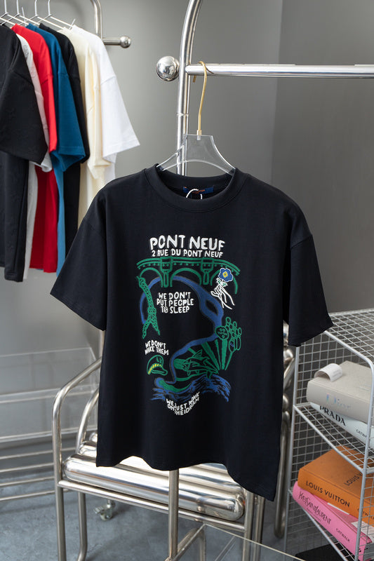 Back view of Louis Vuitton cotton t-shirt with tailored silhouette