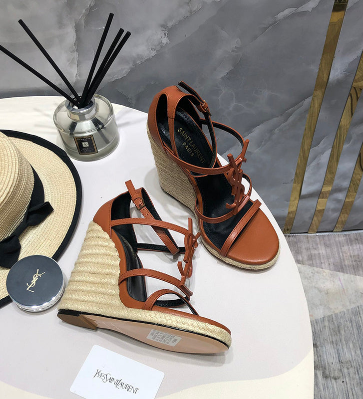 Close-up of Saint Laurent shoes craftsmanship