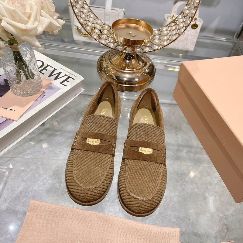 Miu Miu luxury shoes detail shot
