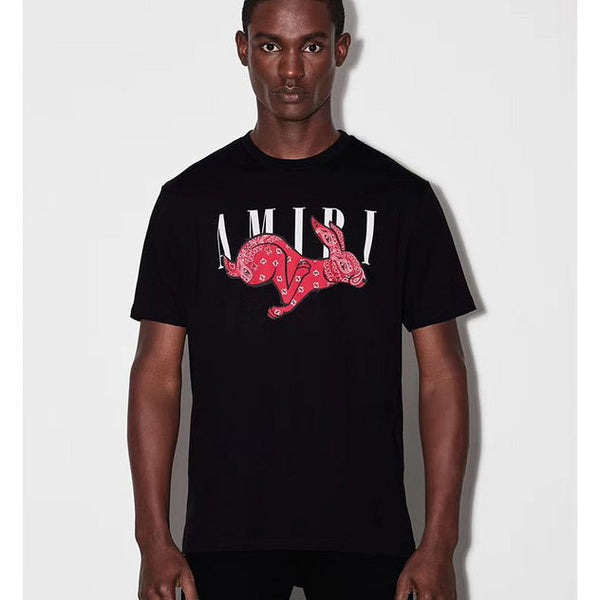 Amiri luxury t-shirt detail shot