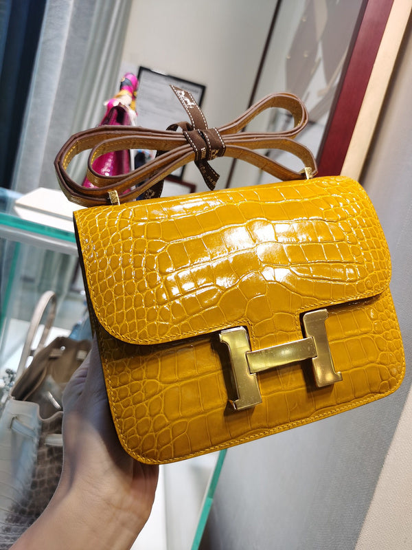 Close-up detail of sleek bag design