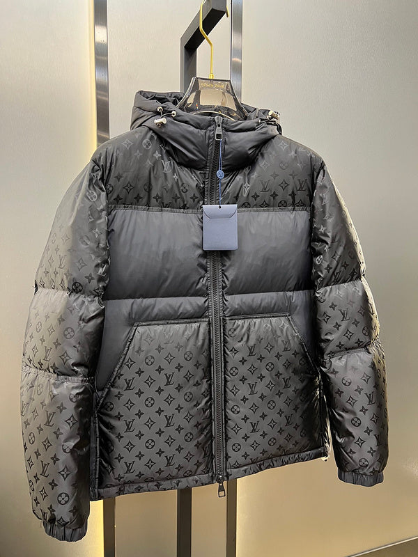 Side profile of Louis Vuitton luxury clothing with contemporary cut