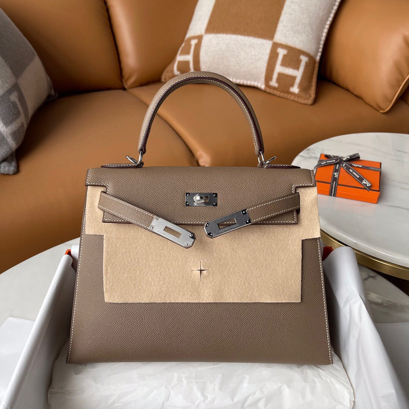 Close-up detail of understated bag design