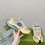 Gucci sneakers detailed view showing premium designer craftsmanship