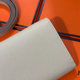 Side view of effortless structured handbag