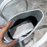 Statement Vegan Leather Handbag - Refined Silhouette | Women's Statement Accessory #915 - alternate angle view (image 8) of designer-inspired handbag