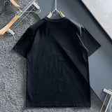 Close-up detail shot of Louis Vuitton cotton t-shirt with relaxed-fit cut