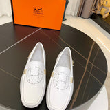 Hermes shoes Style 037 - front view, bold signature style