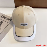 Close-up detail view of Louis Vuitton unisex cap