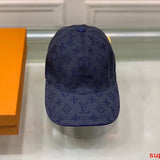 Close-up detail view of Louis Vuitton unisex cap