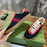 Side profile of Gucci all-black sneakers everyday casual design