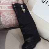 Givenchy Black Chunky Platform Sneakers - Close-Up Texture View