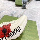 Gucci sneakers detailed view showing premium designer craftsmanship