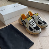 Givenchy Grey Block Heel Pumps - Angled View