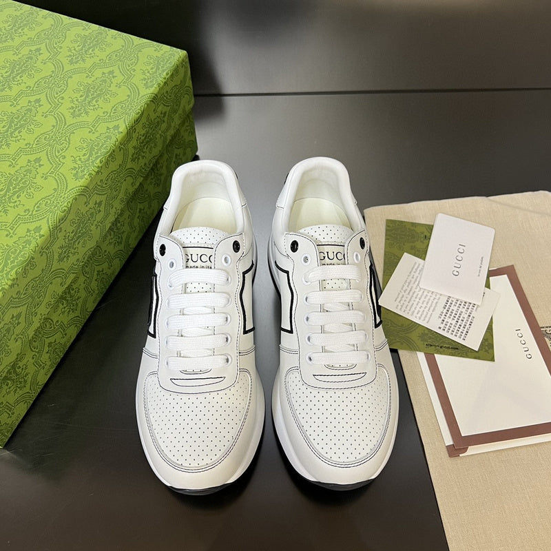 Gucci clean off-white luxury sneakers view 10 premium leather build
