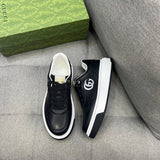 Gucci neutral cream luxury sneakers view 7 signature lace-up style