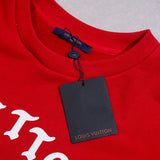 Back view of Louis Vuitton luxury clothing with logo-detail design