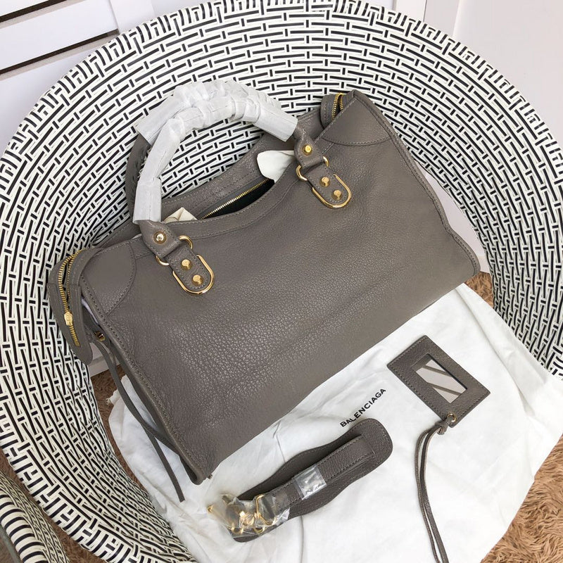 Top view of structured statement women's handbag – women's designer-style accessory