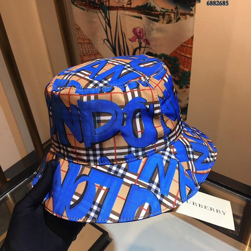 Angled view of Burberry unisex cap