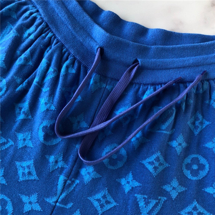 Close-up detail shot of Louis Vuitton cotton t-shirt with label-forward styling