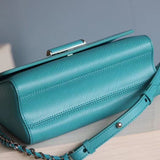 Back view of modern premium women's handbag – women's luxury handbag