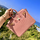 Close-up detail of classic bag design