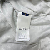 Close-up detail shot of Louis Vuitton luxury clothing with contemporary cut