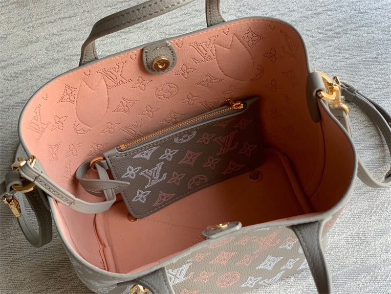  understated carryall bag styled with outfit
