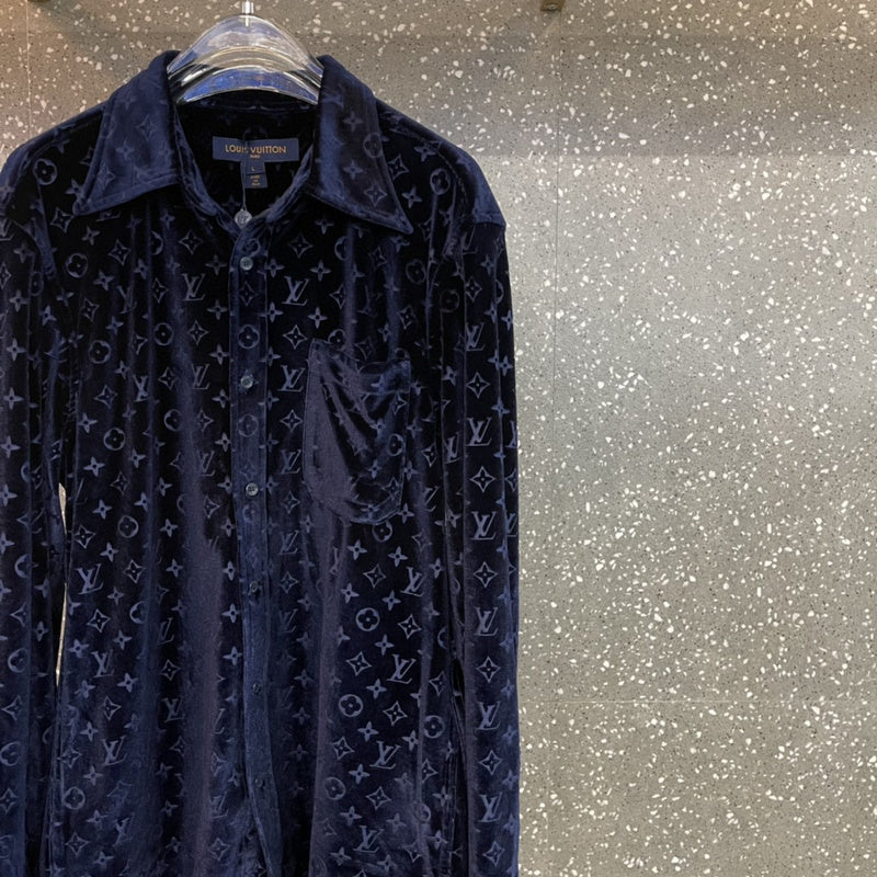 Front view of Louis Vuitton luxury clothing with everyday silhouette