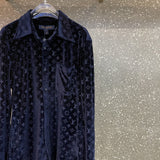 Front view of Louis Vuitton luxury clothing with everyday silhouette