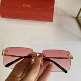 Angled view of Cartier unisex sunglasses