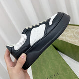 Gucci two-tone luxury sneakers view 4 sleek tonal finish