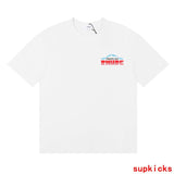 Back view of Rhude luxury clothing with signature branding