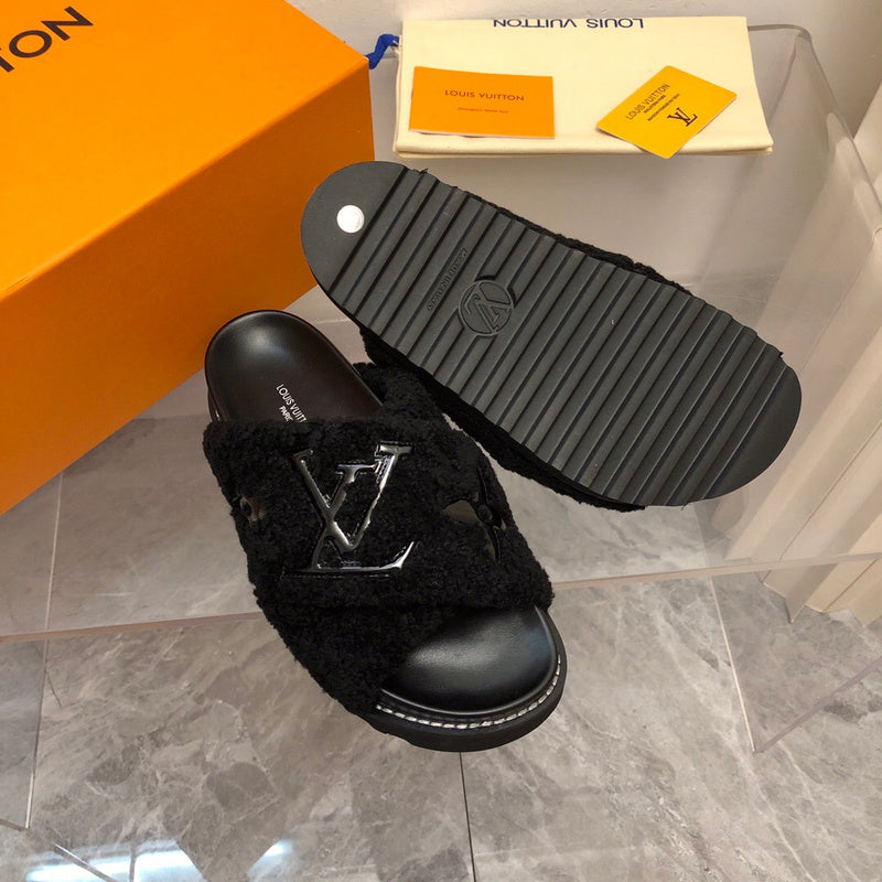 Louis Vuitton Chocolate Brown High-Top Sneakers - Back View