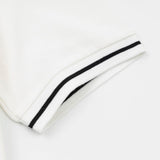 Flat lay presentation of Polo cotton polo shirt with logo-detail design