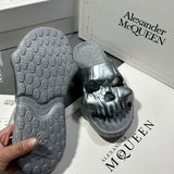 Alexander McQueen Chocolate Brown Bow-Detail Flats - Lifestyle Styling Shot