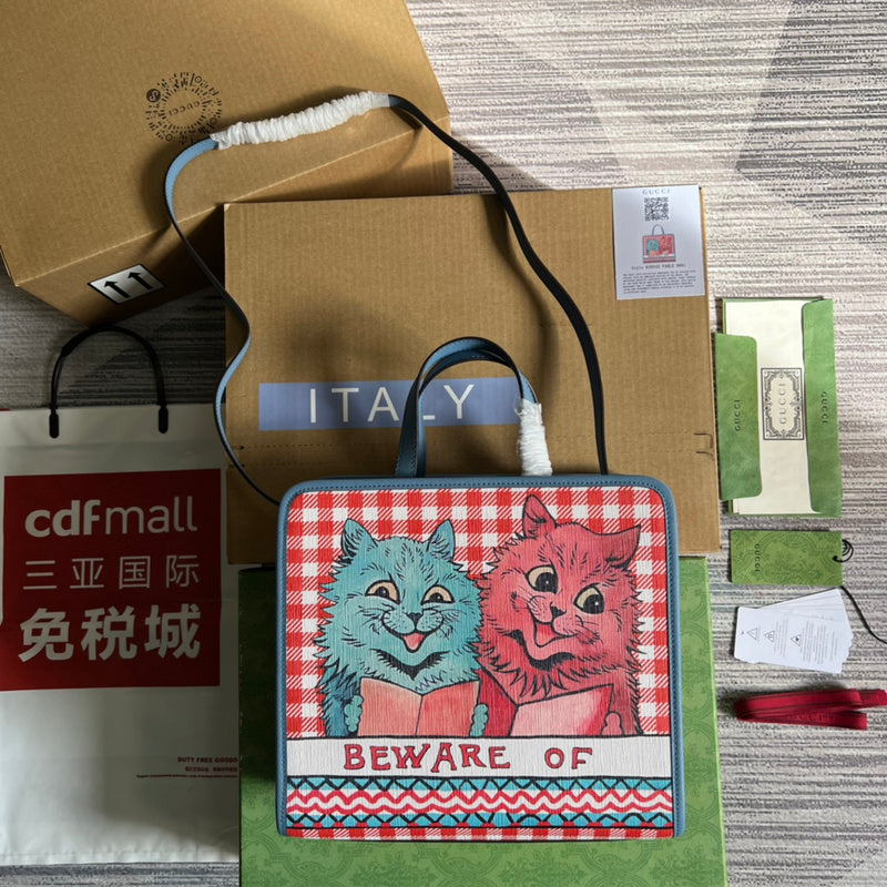 Close-up detail of curated bag design