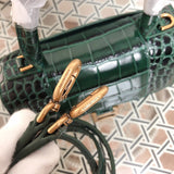 Top view of chic structured women's handbag – women's statement bag