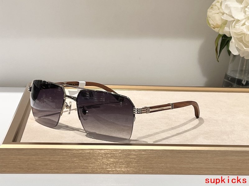 Close-up detail view of Cartier unisex sunglasses