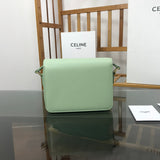 Side profile of sleek chic women's handbag – women's statement bag