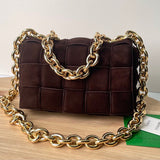 Contemporary Faux Leather Handbag - Statement Silhouette | Women's Fashion Handbag #1656 - front view (image 1) of designer-inspired handbag