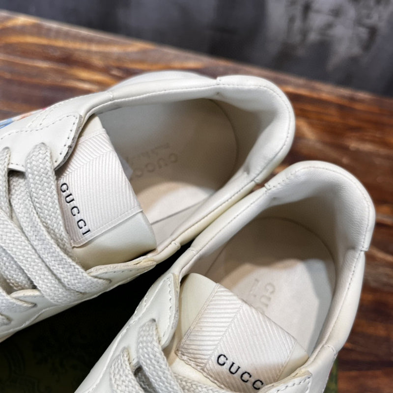 Gucci tonal black luxury sneakers view 4 bold athletic profile