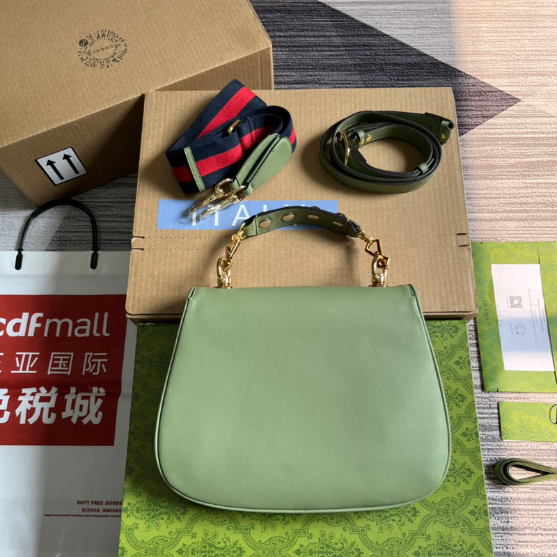 Side profile of refined classic women's handbag – women's everyday handbag