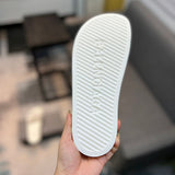 Balenciaga sandals Style 018 - close-up of statement logo accent