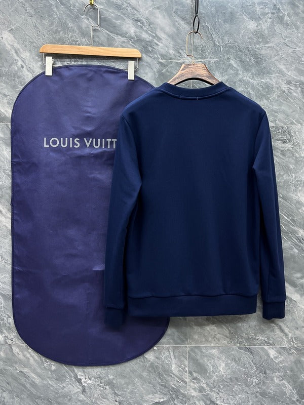 Side profile of Louis Vuitton luxury clothing with tailored silhouette
