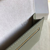 Close-up detail of understated bag design
